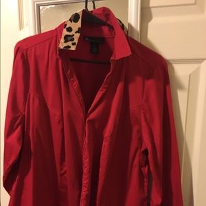 Lane Bryant long sleeve Red shirt